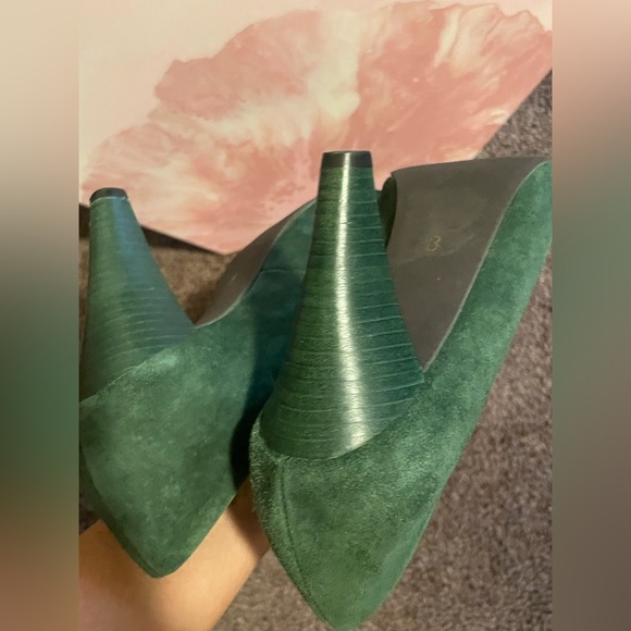 Seychelles Hunter Green Suede Pumps size 8 GUC - Picture 14 of 15